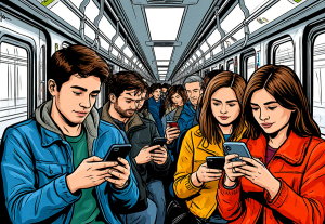 В метро пассажиры чаще сидят в Telegram и ОК